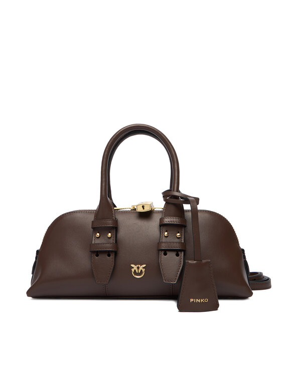 PINKO Дамска чанта Bowling Bag Baguette AI 25-26 PLTT 105334 A0QO Кафяв цвят на ниска цена