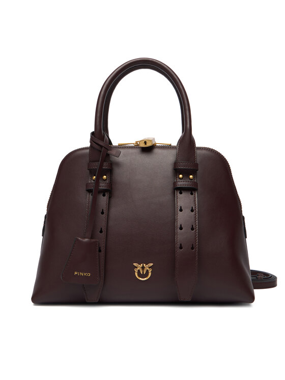 PINKO Дамска чанта Bowling Bag Medium AI 25-26 PLTT 105906 A0QO Бордо цвят на ниска цена