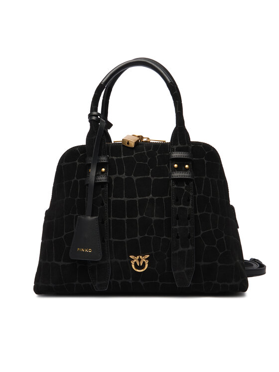 PINKO Дамска чанта Bowling Bag Medium AI 25-26 PLTT 105906 A2YW Черен цвят на ниска цена