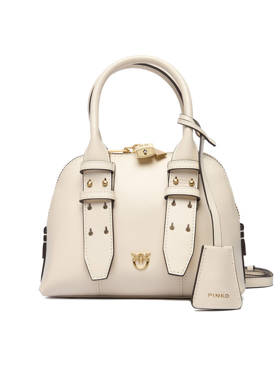 PINKO Дамска чанта Bowling Bag Zip Mini AI 25-26 PLTT 105333 A0QO Екрю цвят на ниска цена