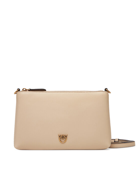 PINKO Дамска чанта Flat Horizontal Mini AI 25-26 104277 A0F1 Бежов цвят на ниска цена