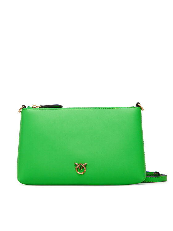 PINKO Дамска чанта Flat Horizontal Mini AI 25-26 104277 A0F1 Зелен цвят на ниска цена
