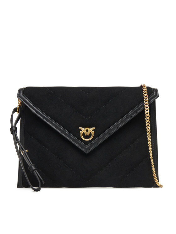 PINKO Дамска чанта Flat Purse Handle AI 25-26 PCPL 104820 A2JH Черен цвят на ниска цена