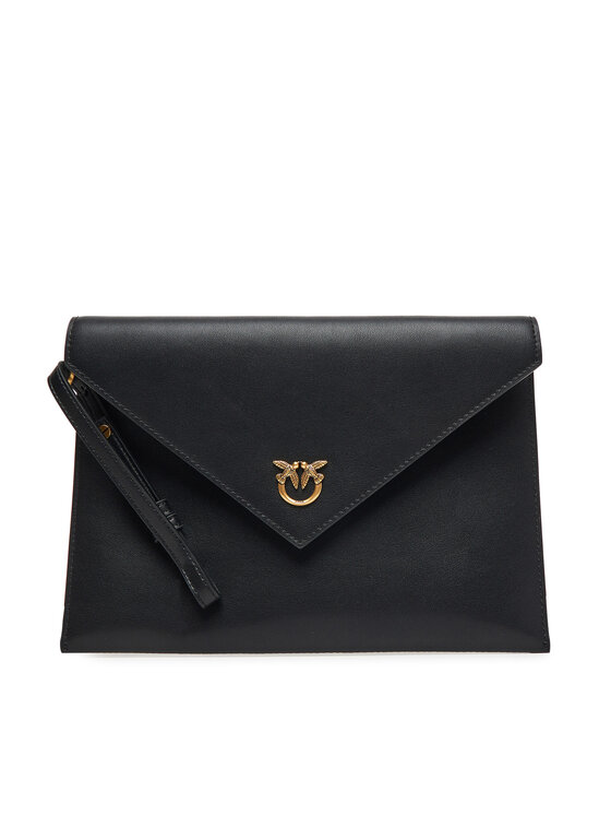 PINKO Дамска чанта Flat Purse Handle AI 25-26 PCPL104820 A0F1 Черен цвят на ниска цена