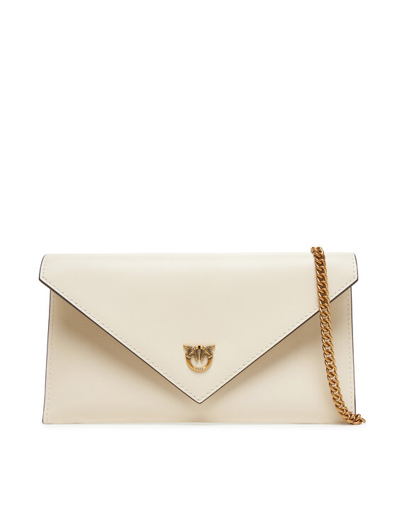 PINKO Дамска чанта Flat Purse Mini AI 25-26 PCPL 105347 A0F1 Екрю цвят на ниска цена