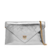 PINKO Дамска чанта Flat Purse Mini AI 25-26 PCPL 105347 A2OT Сребрист цвят на ниска цена