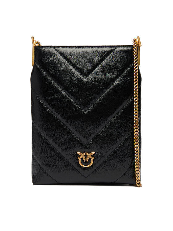 PINKO Дамска чанта Flat Satchel AI 25-26 PCPL 105352 A2W2 Черен цвят на ниска цена