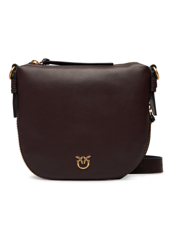 PINKO Дамска чанта Hobo Zip Around Mini Ai 25-26 PLTT 105332 A0QO Бордо цвят на ниска цена