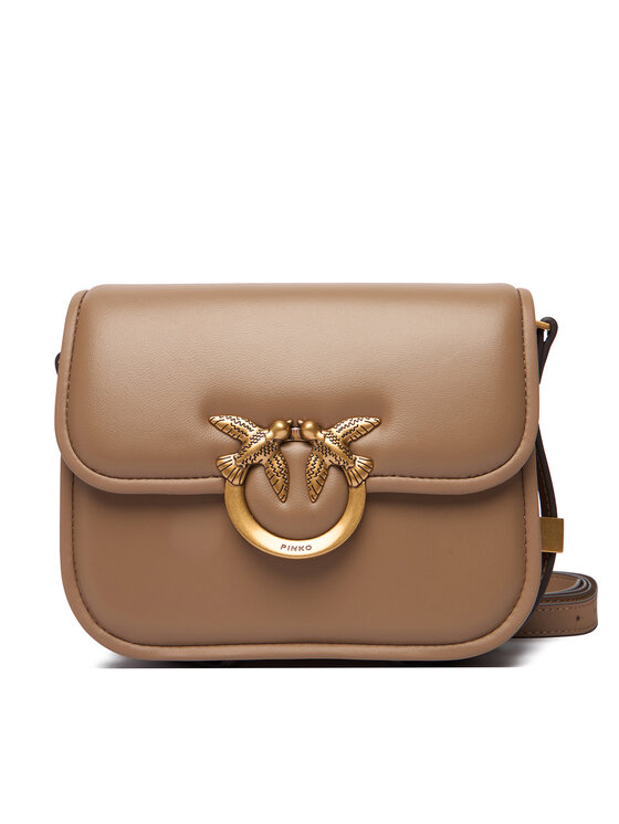 PINKO Дамска чанта Love Box Bag Fl Mini PE 25 PLTT 104297 A26L Кафяв цвят на ниска цена