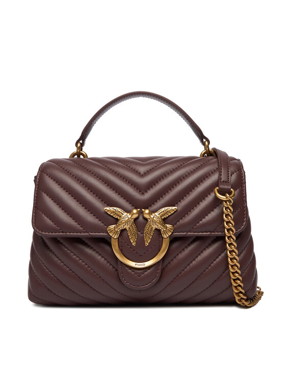 PINKO Дамска чанта Love Lady Puff Mini Cl Al 25-26 PLTT 100044 A0GK Бордо цвят на ниска цена