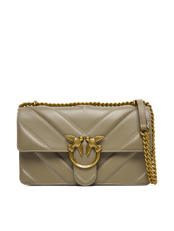 PINKO Дамска чанта Love One Classic Light Dc Al 25-26 PLTT 104549 A2OS Сив цвят на ниска цена