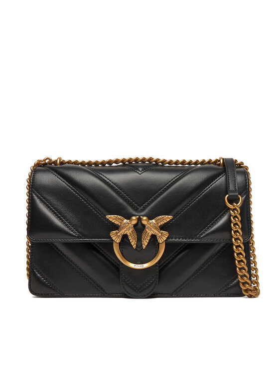 PINKO Дамска чанта Love One Classic Light Dc Al 25-26 PLTT 104549 A2OS Черен цвят на ниска цена