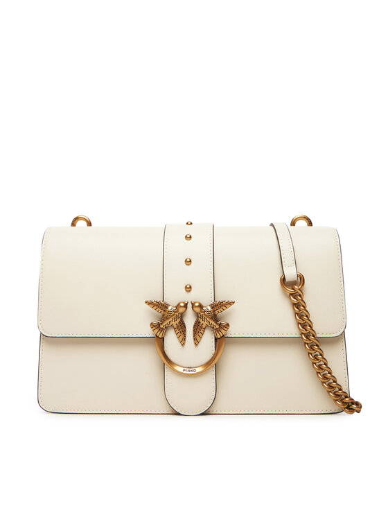 PINKO Дамска чанта Love One Classic ST.CL Al 25-26 PLTT 105857 A0F1 Бял цвят на ниска цена