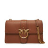 PINKO Дамска чанта Love One Classic ST.CL Al 25-26 PLTT 105857 A0F1 Кафяв цвят на ниска цена