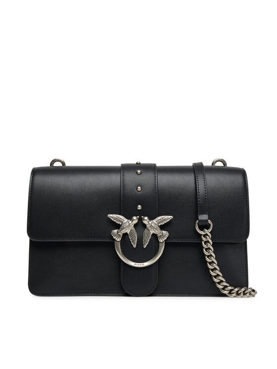 PINKO Дамска чанта Love One Classic ST.CL Al 25-26 PLTT 105857 A0F1 Черен цвят на ниска цена