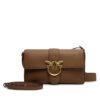 PINKO Дамска чанта Love One Classic Slouchy Fl PLTT 104524 A2OX Кафяв цвят на ниска цена