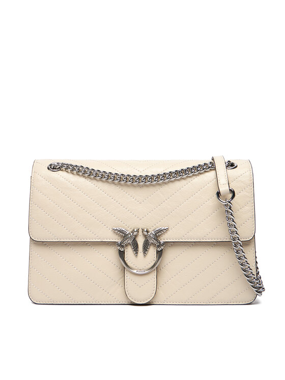 PINKO Дамска чанта Love One Light Classic AI 25-26 PLTT 106174 A2JC Бежов цвят на ниска цена
