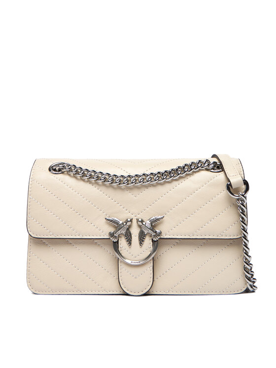 PINKO Дамска чанта Love One Light Mini Al 25-26 PLTT 106173 A2JC Екрю цвят на ниска цена