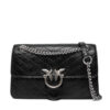 PINKO Дамска чанта Love One Light Mini Al 25-26 PLTT 106173 A2JC Черен цвят на ниска цена
