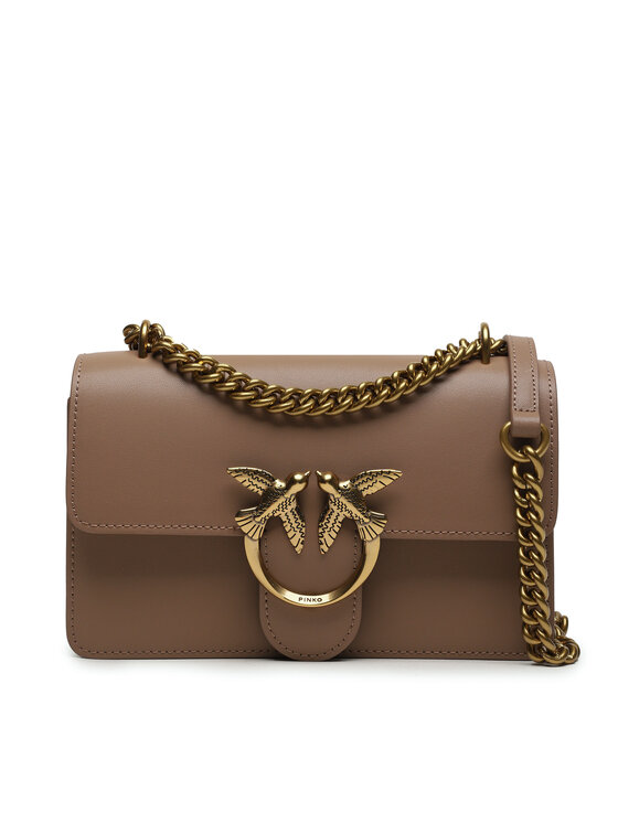 PINKO Дамска чанта Love One Mini Dc AI 23-24 PCPL 100074 A0F1 Бежов цвят на ниска цена