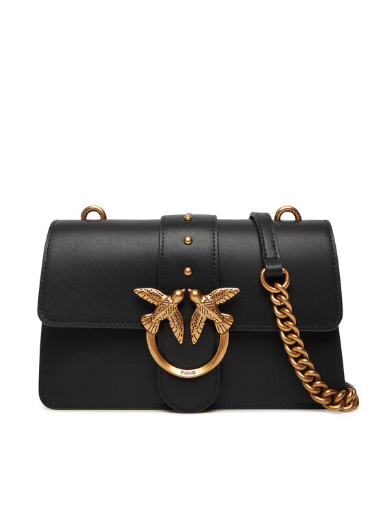 PINKO Дамска чанта Love One Mini ST.CL Al 25-26 PLTT 105856 A0F1 Черен цвят на ниска цена