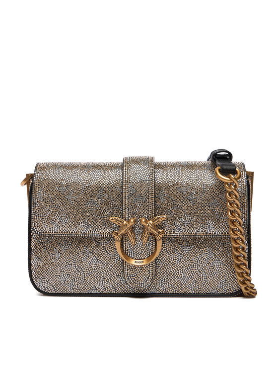 PINKO Дамска чанта Love One Slouchy Baby AI 25-26 PCPL 105353 105353 Златист цвят на ниска цена