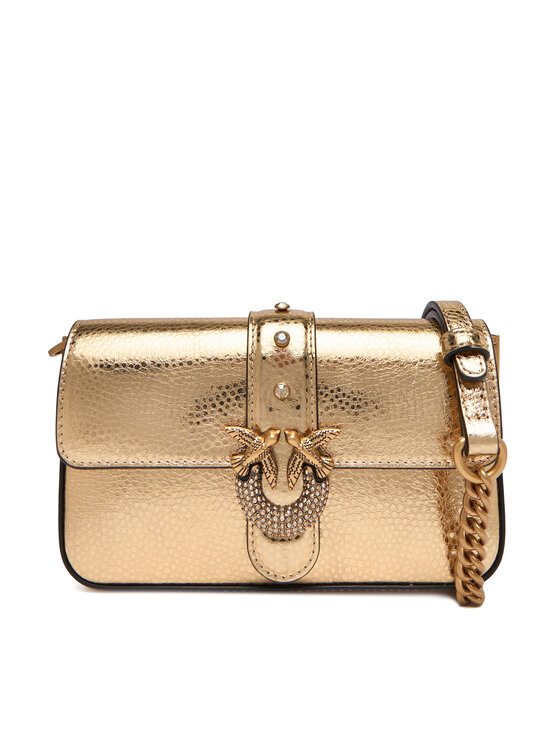 PINKO Дамска чанта Love One Slouchy Baby AI 25-26 PCPL 105353 A2WD Златист цвят на ниска цена