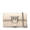 PINKO Дамска чанта Love One Wallet Light AI 25-26 PLTT 105344 A2JC Екрю цвят на ниска цена