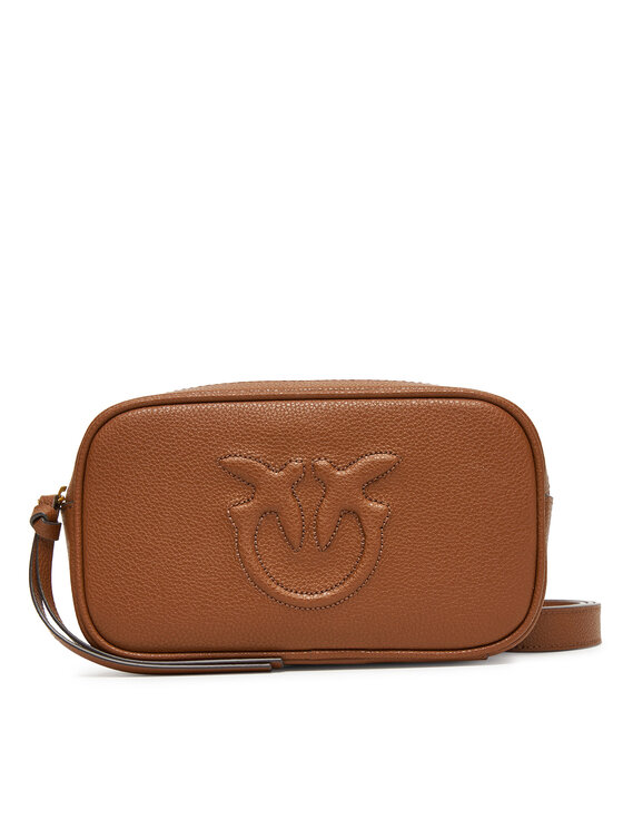 PINKO Дамска чанта Pelle Bottalata AI 25-26 PCPL 105354 A29Q Кафяв цвят на ниска цена