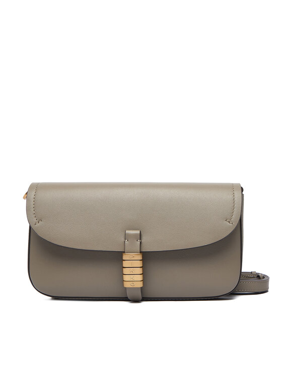 PINKO Дамска чанта Saddle Flat AI 25-26 PCPL 105349 A1ZX Сив цвят на ниска цена