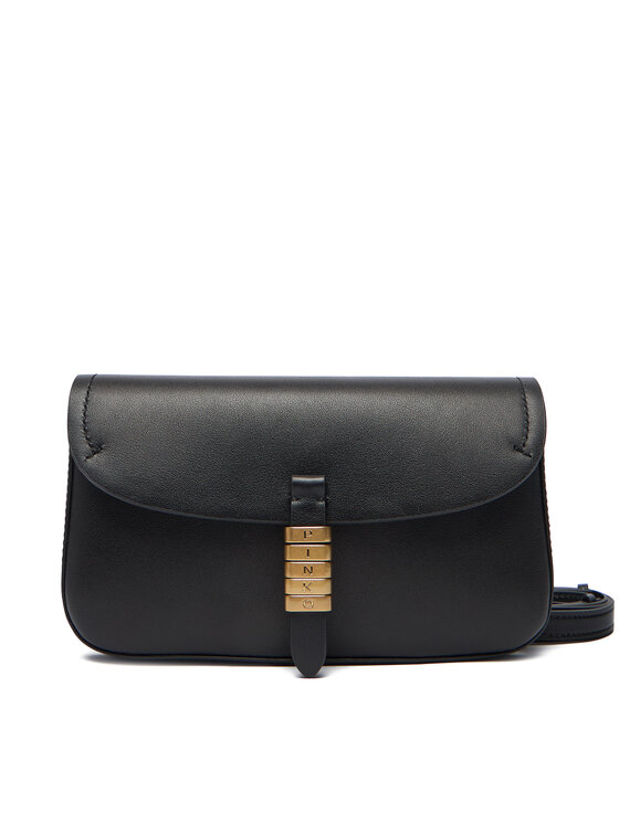 PINKO Дамска чанта Saddle Flat AI 25-26 PCPL 105349 A1ZX Черен цвят на ниска цена