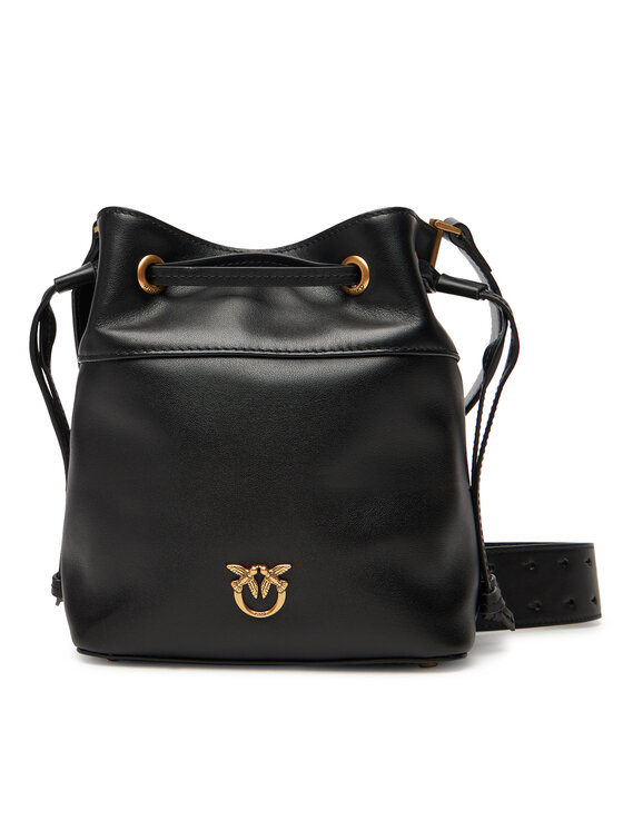 PINKO Дамска чанта Secchiello Mini Al 25-26 104303 A0QO Черен цвят на ниска цена