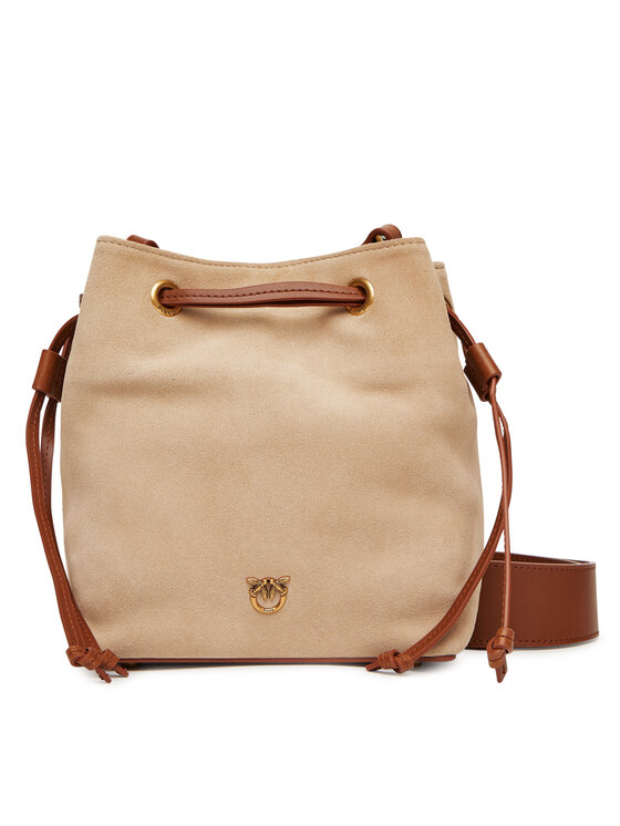 PINKO Дамска чанта Secchiello Mini PE 25 PLTT 104303 A2CC Бежов цвят на ниска цена