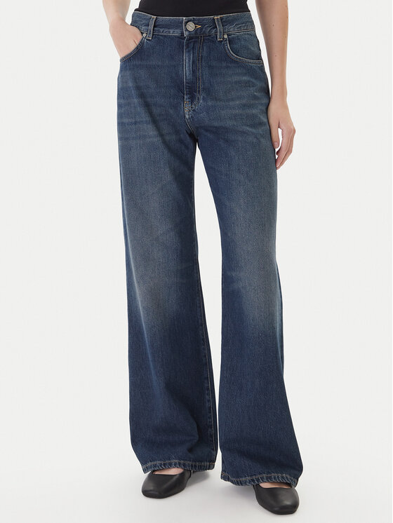 PINKO Дънки Wanda 101733 A2RQ Тъмносин Regular Fit цвят на ниска цена