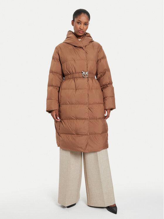 PINKO Зимно яке Collirio 103828 A11M Кафяв Regular Fit цвят на ниска цена