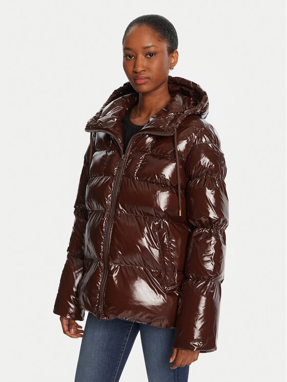 PINKO Зимно яке Eleodoro 101597 A2P7 Кафяв Regular Fit цвят на ниска цена