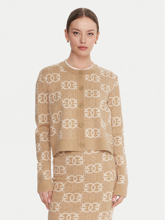 PINKO Кардиган Found Someone 106043 A2YD Бежов Regular Fit цвят на ниска цена