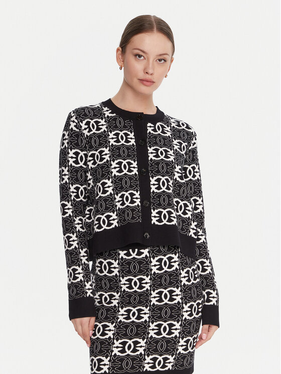 PINKO Кардиган Found Someone 106043 A2YD Черен Regular Fit цвят на ниска цена