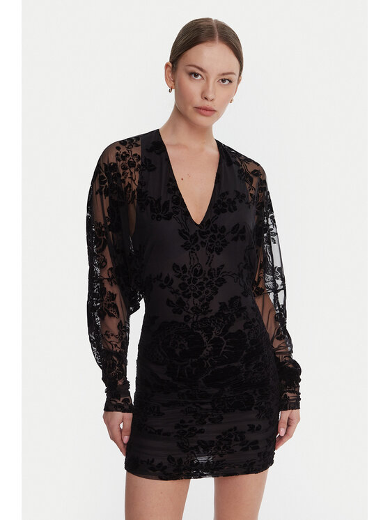 PINKO Коктейлна рокля Roulette 105624 A2QD Черен Regular Fit цвят на ниска цена