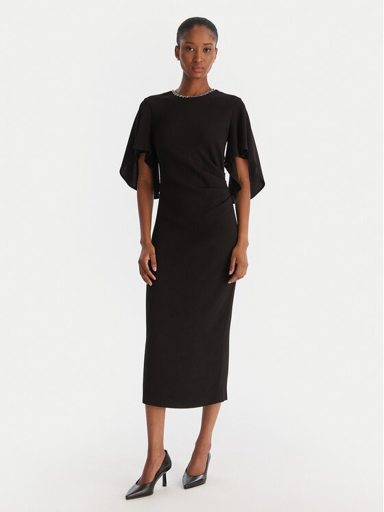 PINKO Коктейлна рокля Scopone Abito 105583 A2Q2 Черен Regular Fit цвят на ниска цена