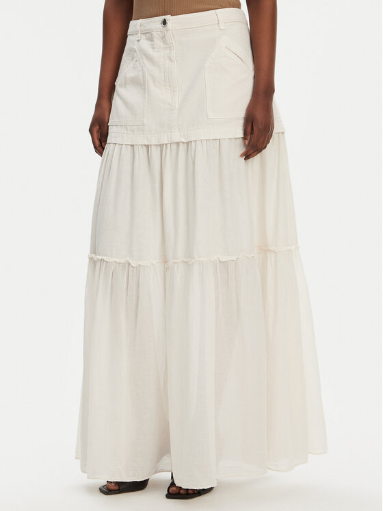 PINKO Макси пола Kenny 105252 A2MI Екрю Regular Fit цвят на ниска цена