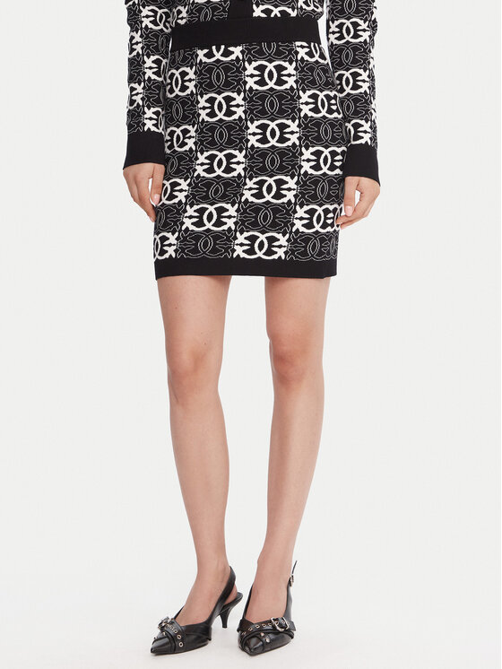 PINKO Мини пола Bang Bang 106040 A2YD Черен Slim Fit цвят на ниска цена