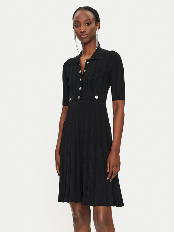 PINKO Плетена рокля Viscosa Mix 104032 A239 Черен Slim Fit цвят на ниска цена