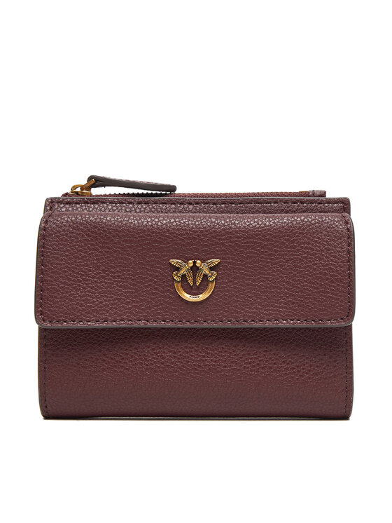 PINKO Портфейл Compact Wallet AI 25-26 PCPL 103612 A29Q Бордо цвят на ниска цена