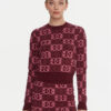 PINKO Пуловер Gypsies 106041 A2YD Бордо Regular Fit цвят на ниска цена