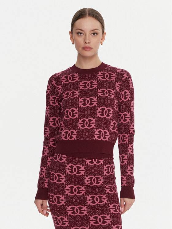 PINKO Пуловер Gypsies 106041 A2YD Бордо Regular Fit цвят на ниска цена