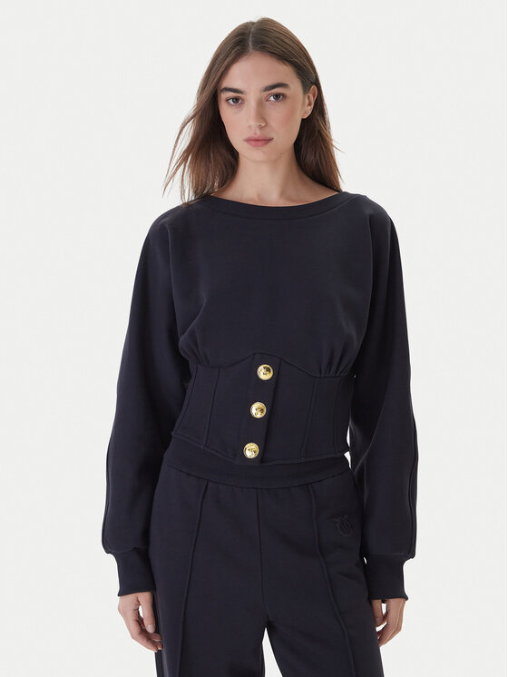 PINKO Суитшърт Mantovana 105612 A2TC Тъмносин Regular Fit цвят на ниска цена