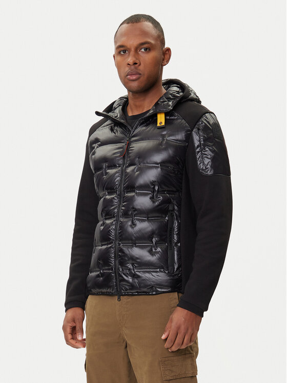 Parajumpers Пухено яке Gyles 25WMPMHYQP01 Черен Regular Fit цвят на ниска цена