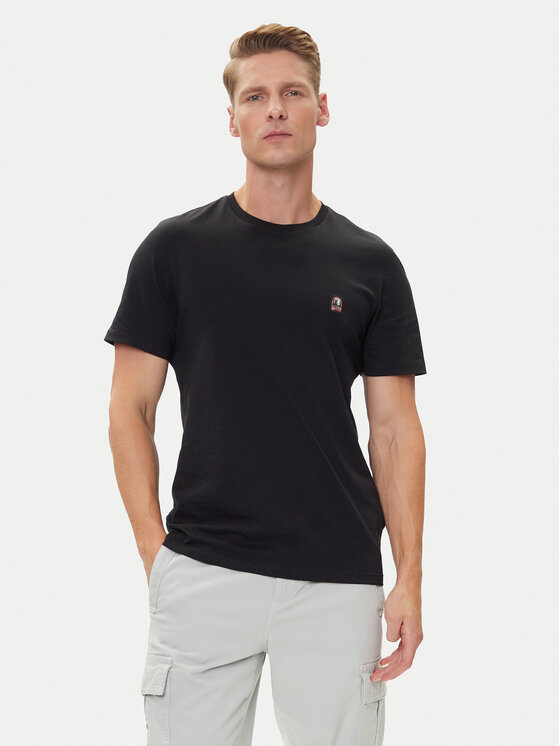 Parajumpers Тишърт Patch 25WMPMTSEY29 Черен Regular Fit цвят на ниска цена