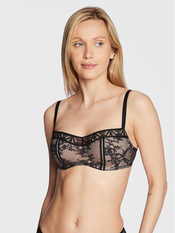 Passionata Сутиен балконет P49J10 Черен цвят на ниска цена